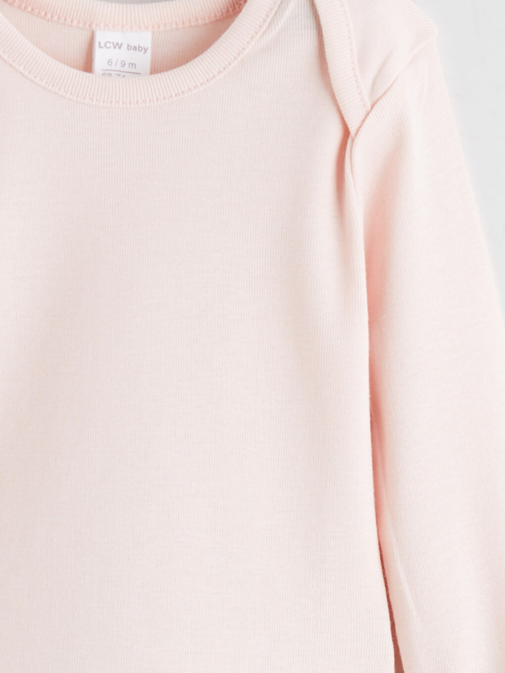 Pembe Bisiklet Yaka Kız Bebek Çıtçıtlı Body 2'li-5