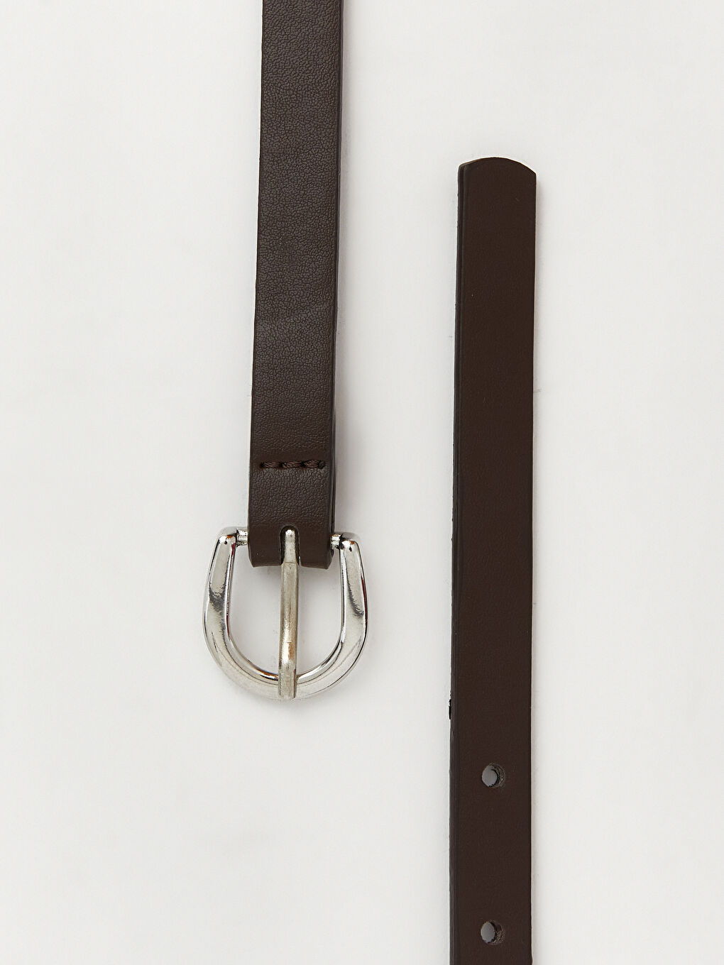 Siyah Deri Görünümlü Kadın Kemer 3'lü-3