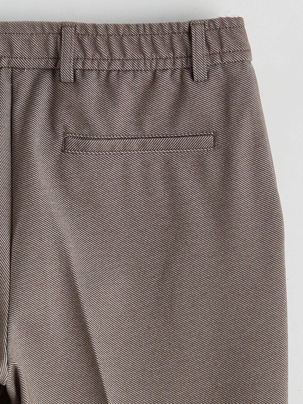 Kahverengi Standart Kalıp Gabardin Erkek Pantolon-5