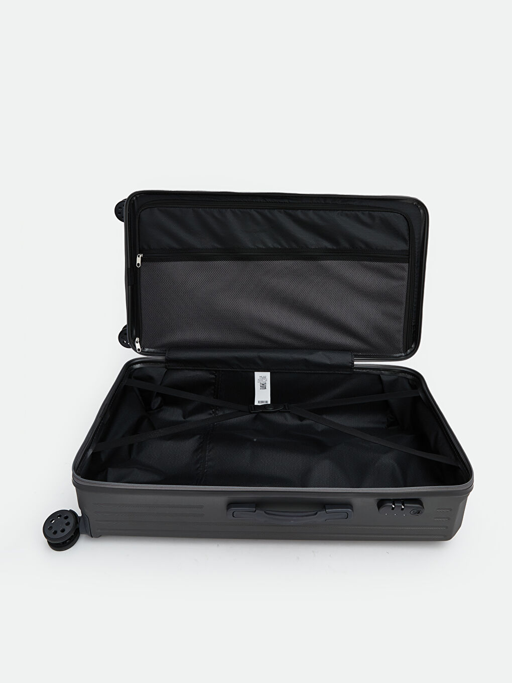 Lock Detailed Medium Size Suitcase-2