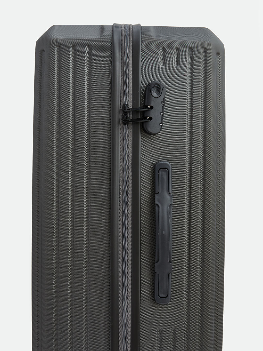Lock Detailed Medium Size Suitcase-3