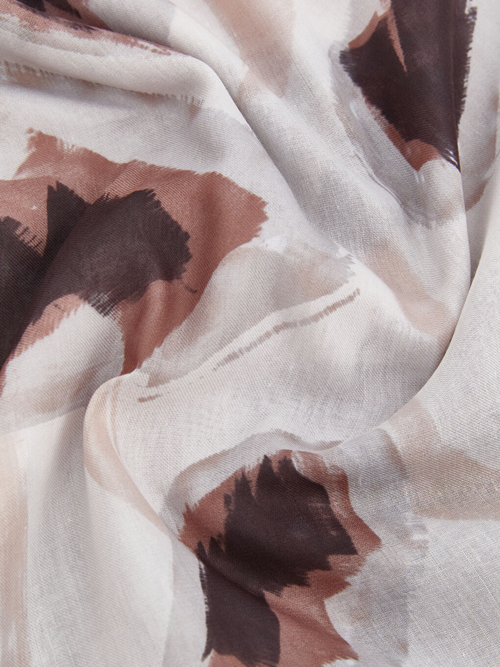 Ekru Desenli Kadın Şal-2