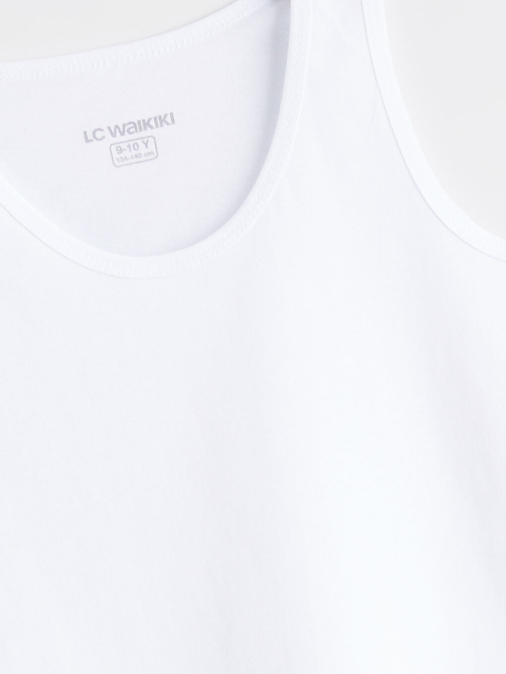 Beyaz Bisiklet Yaka Erkek Çocuk Atlet 2'li-2