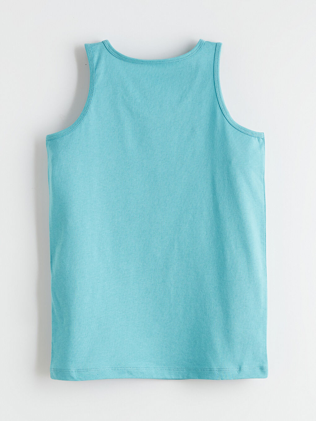 Turkuaz Bisiklet Yaka Erkek Çocuk Atlet 2'li-3