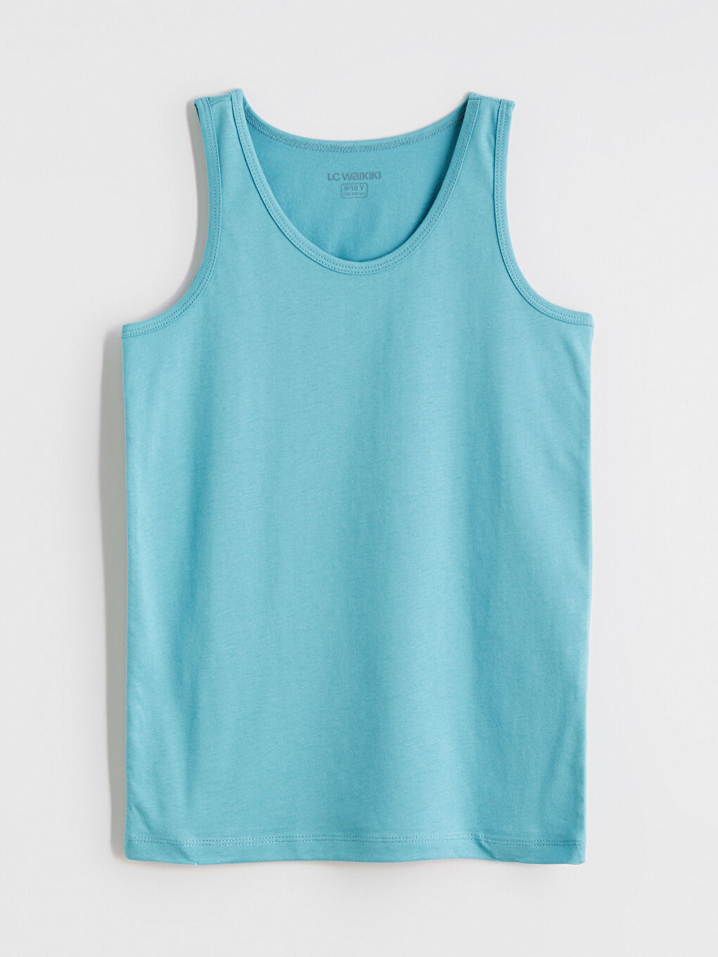 Beyaz Bisiklet Yaka Erkek Çocuk Atlet 2'li-5