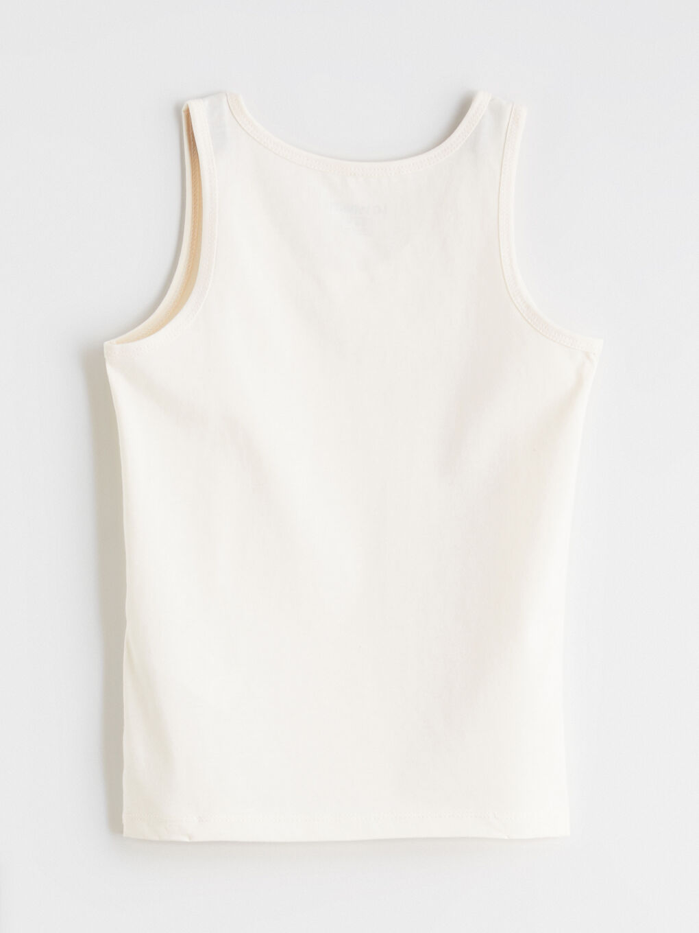 Ekru U Yaka Erkek Çocuk Atlet-1