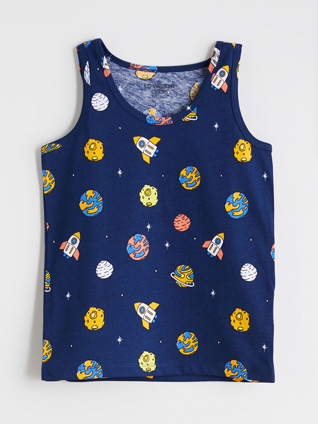 Lacivert Bisiklet Yaka Erkek Çocuk Atlet 2'li-4