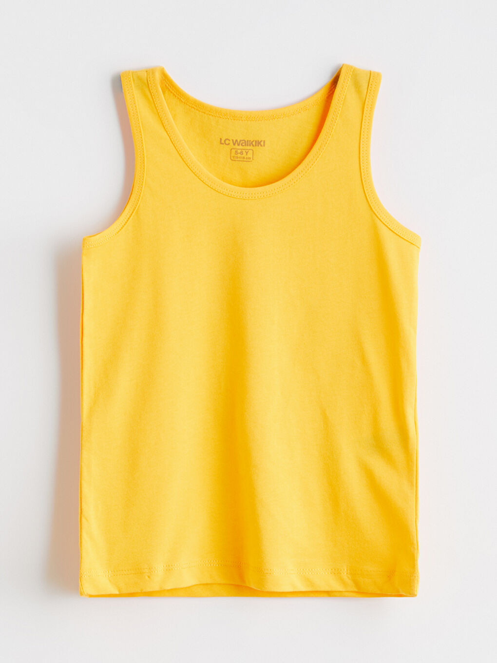 Ekru Bisiklet Yaka Erkek Çocuk Atlet 2'li-4