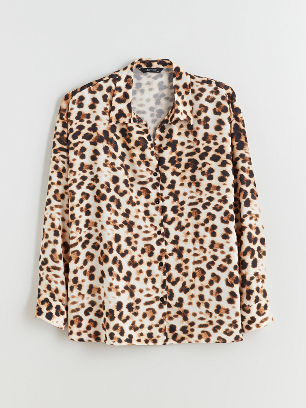 Leopard Print Oversize Women's Shirt
