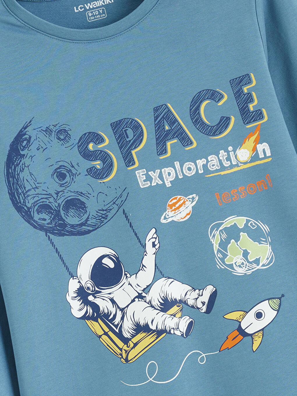 Space Themed Boys' Pyjama Top-2