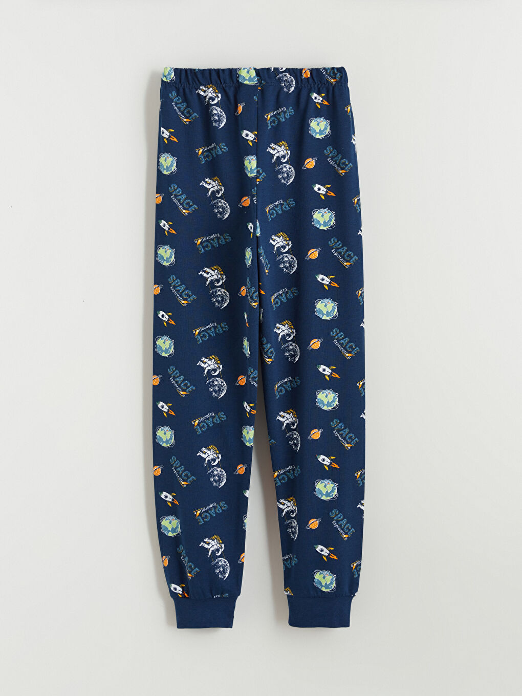 İndigo Bisiklet Yaka Baskılı Erkek Çocuk Pijama Takımı-6