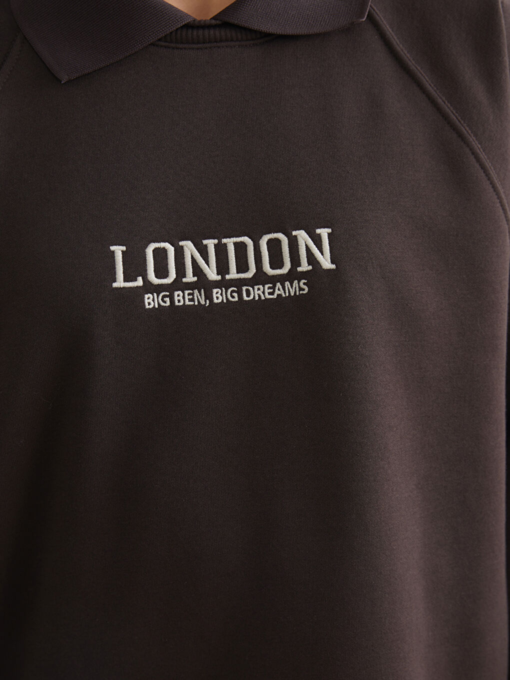 Tunique en Sweatshirt Épaisse Brodée pour Femmes London-2