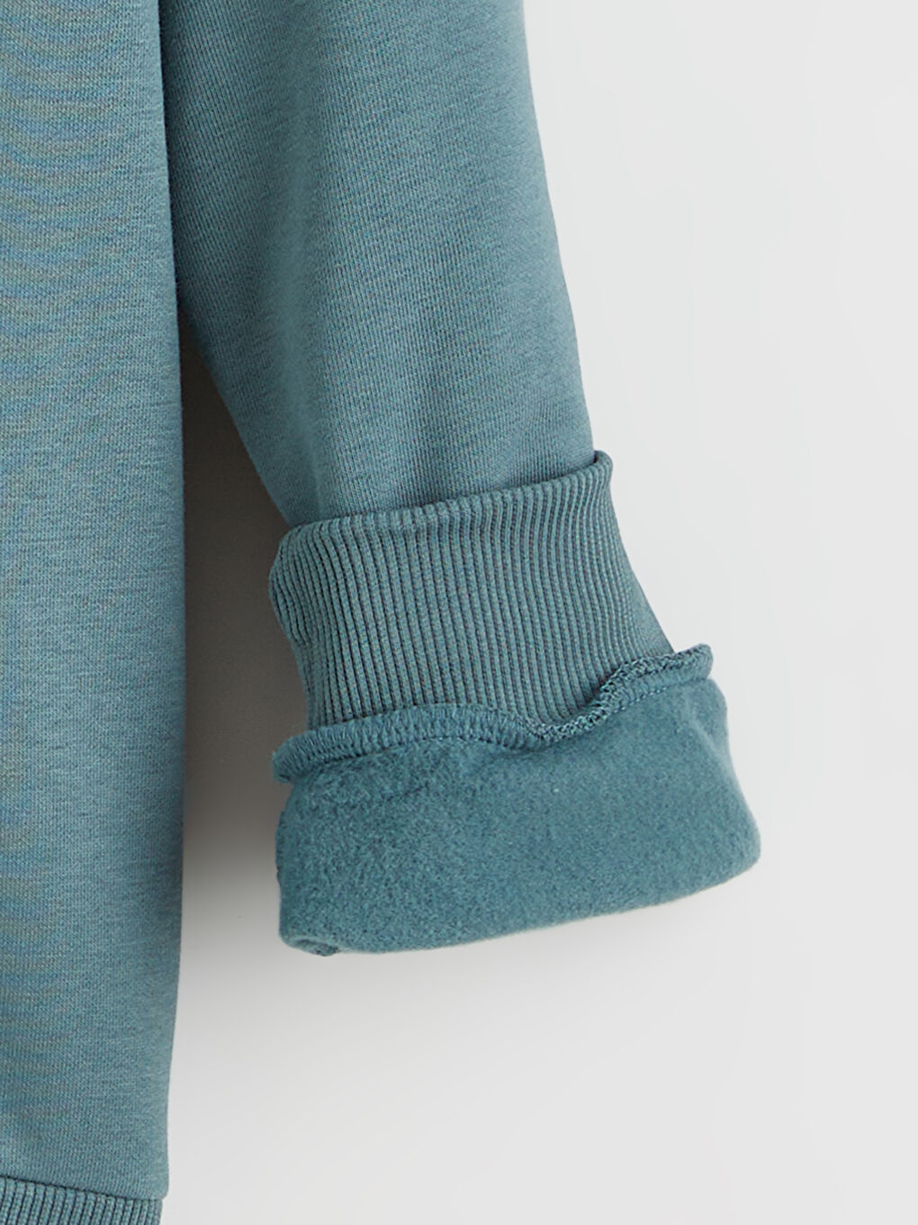 Petrol Kapüşonlu Minecraft Baskılı Erkek Çocuk Kalın Sweatshirt-2