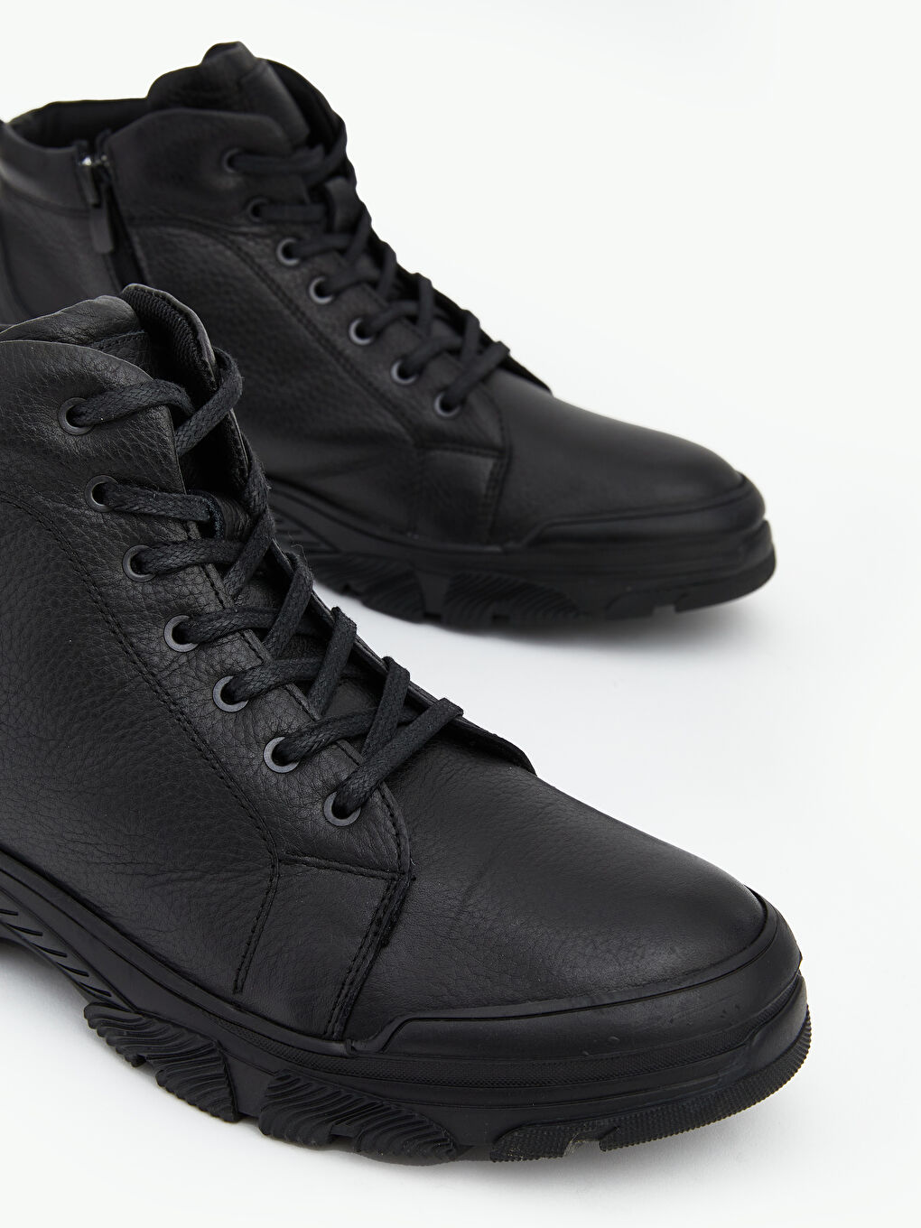 Siyah Hakiki Deri  Erkek Bot-2