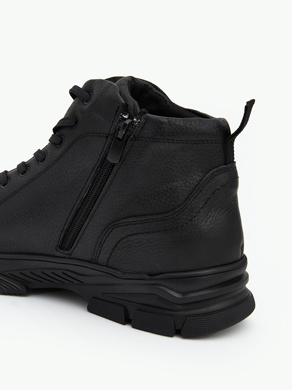 Siyah Hakiki Deri  Erkek Bot-4