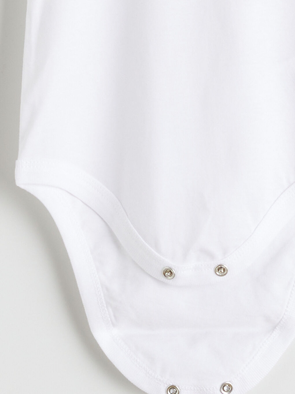 Ekru Basic Erkek Bebek Çıtçıtlı Body 2'li-4