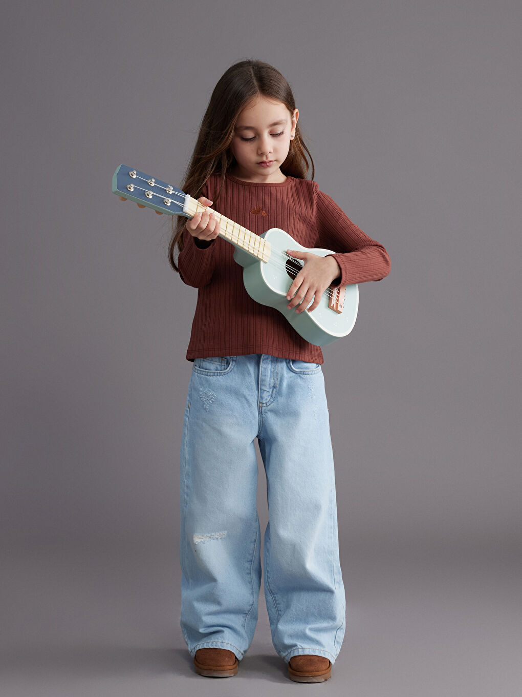 Girl BROWN T-Shirt-1