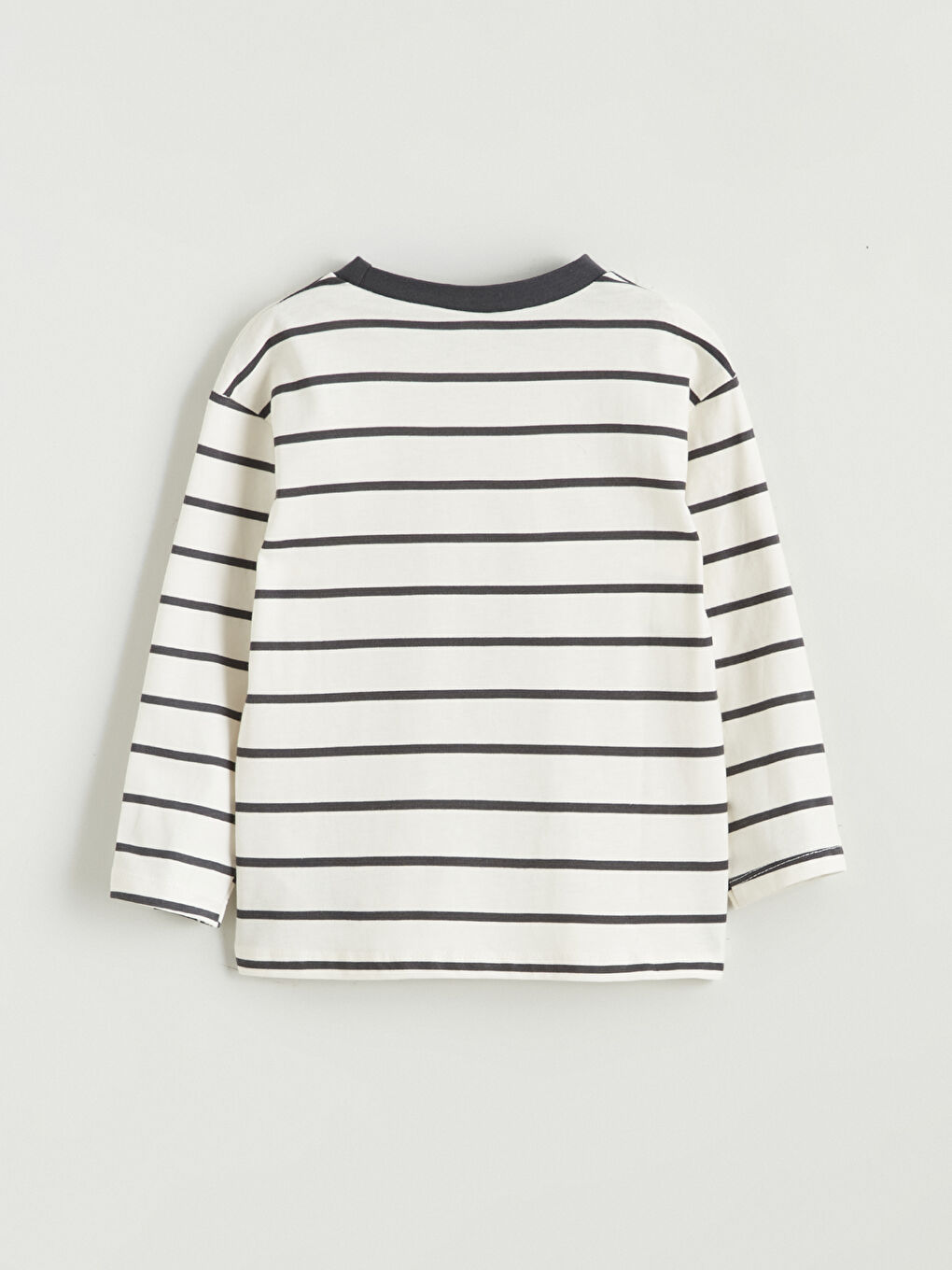 Ekru Çizgili Erkek Bebek Tişört ve Pantolon 2'li-3