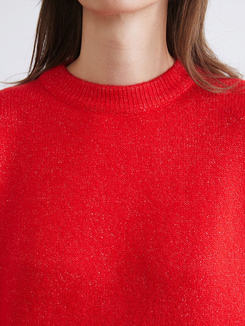 Crew Neck Women's Knitwear Sweater-2