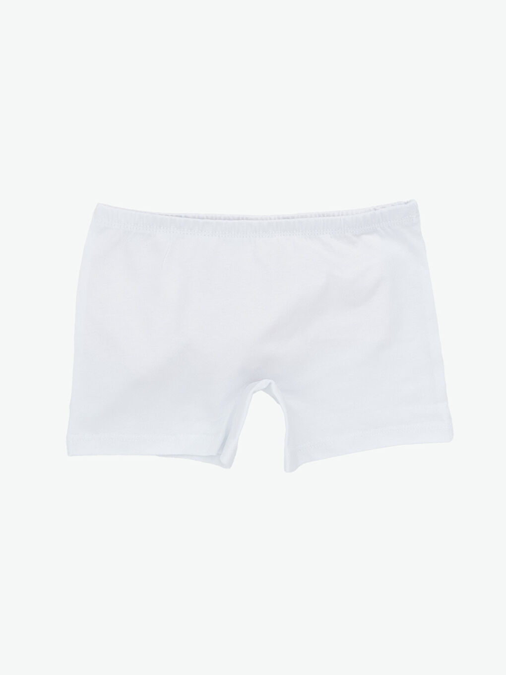 Beyaz Basic Kız Çocuk Boxer