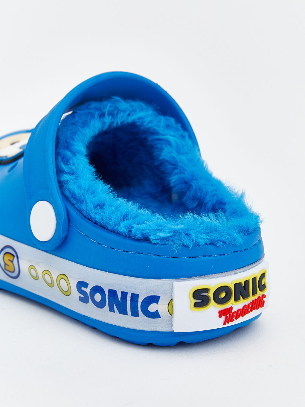 Mavi Sonic Baskılı Erkek Bebek Ev Terliği-5