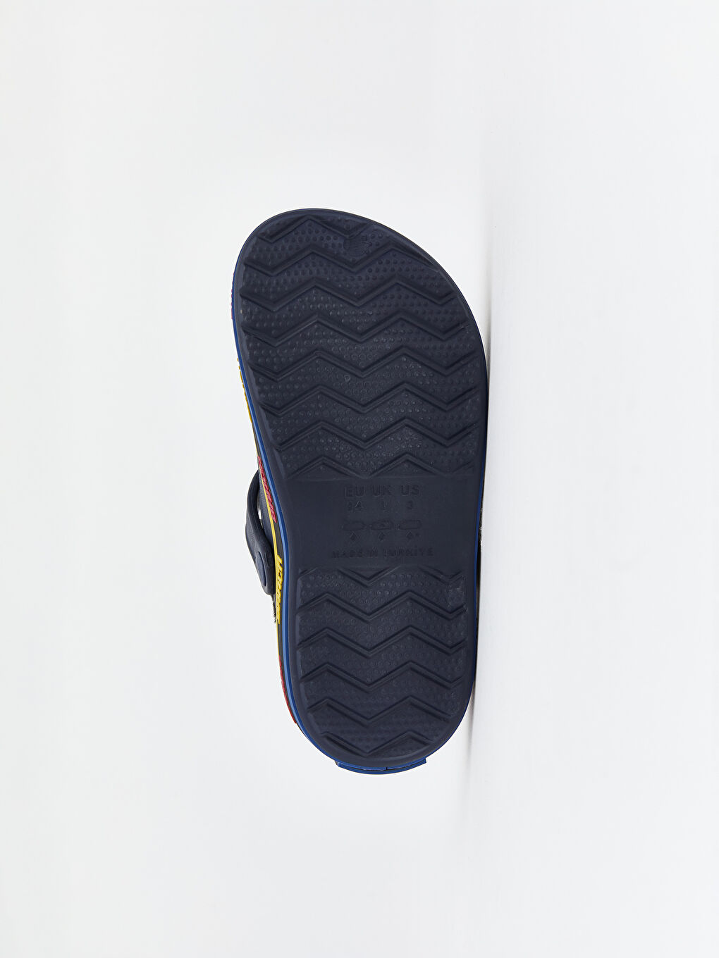 Lacivert FC Barcelona Baskılı Erkek Çocuk Plaj Sandaleti-3