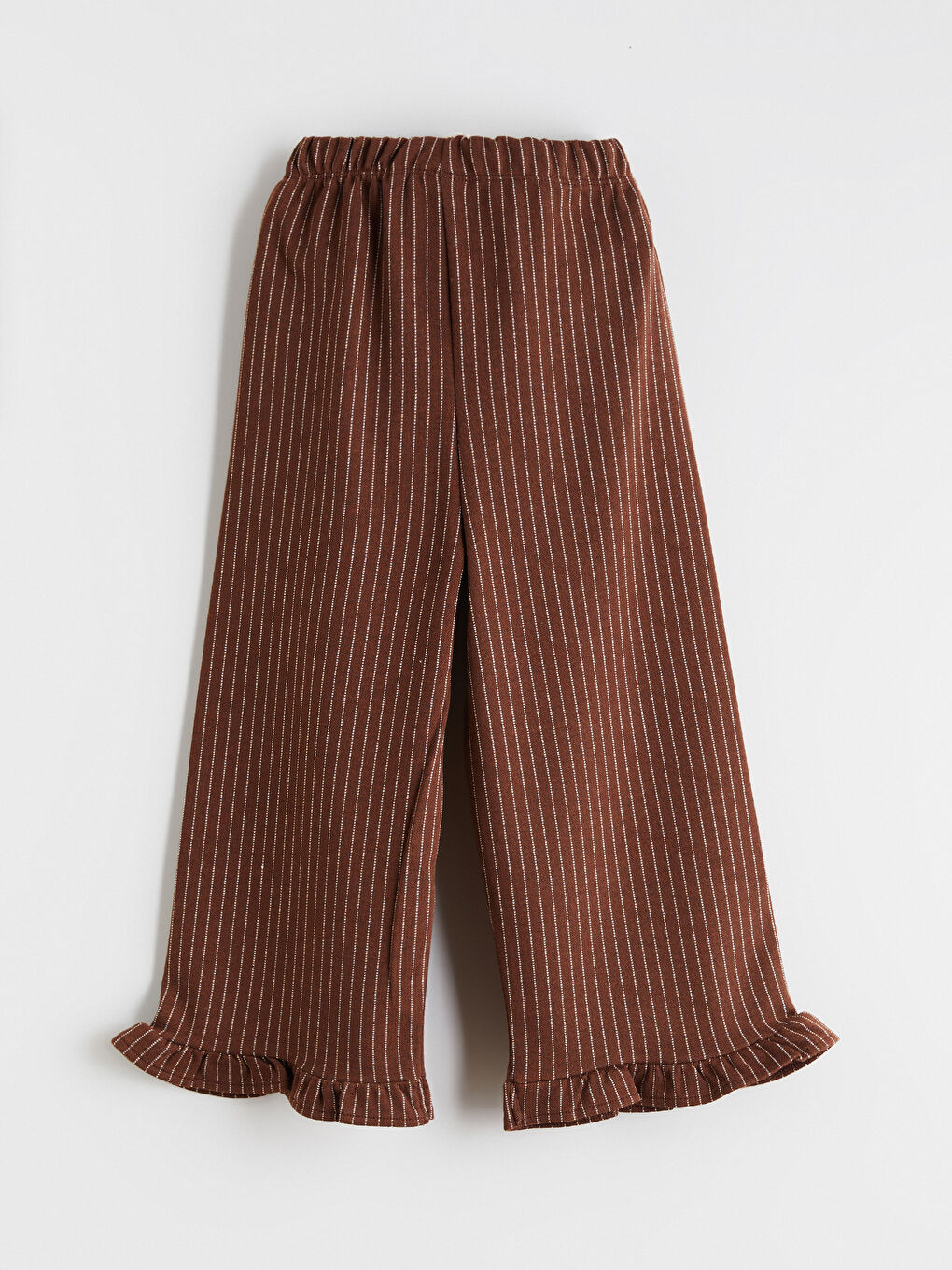 Pantalone sa elastičnim strukom i prugama za devojčice-2