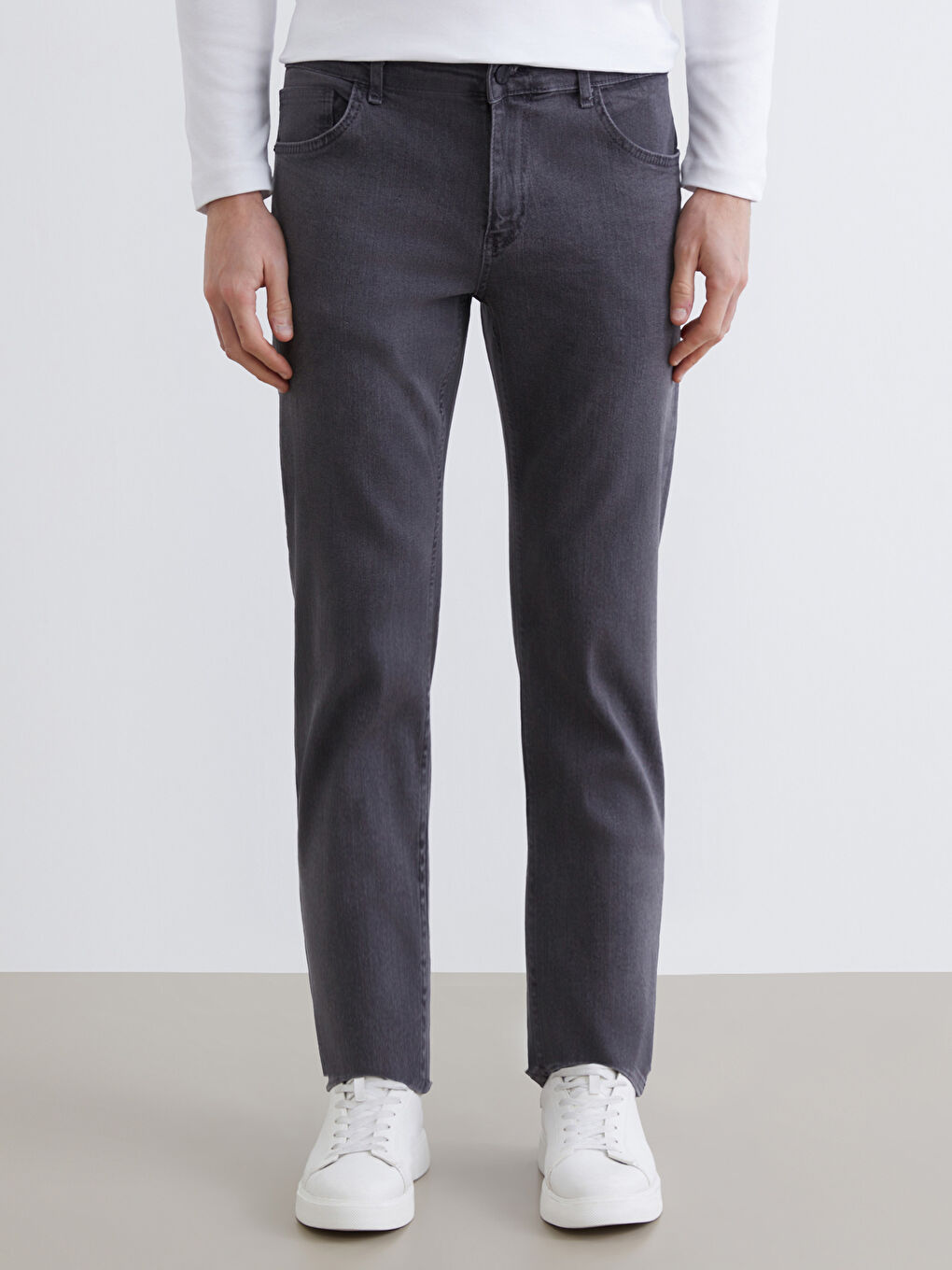 Gri 779 Regular Fit Erkek Jean Pantolon-1