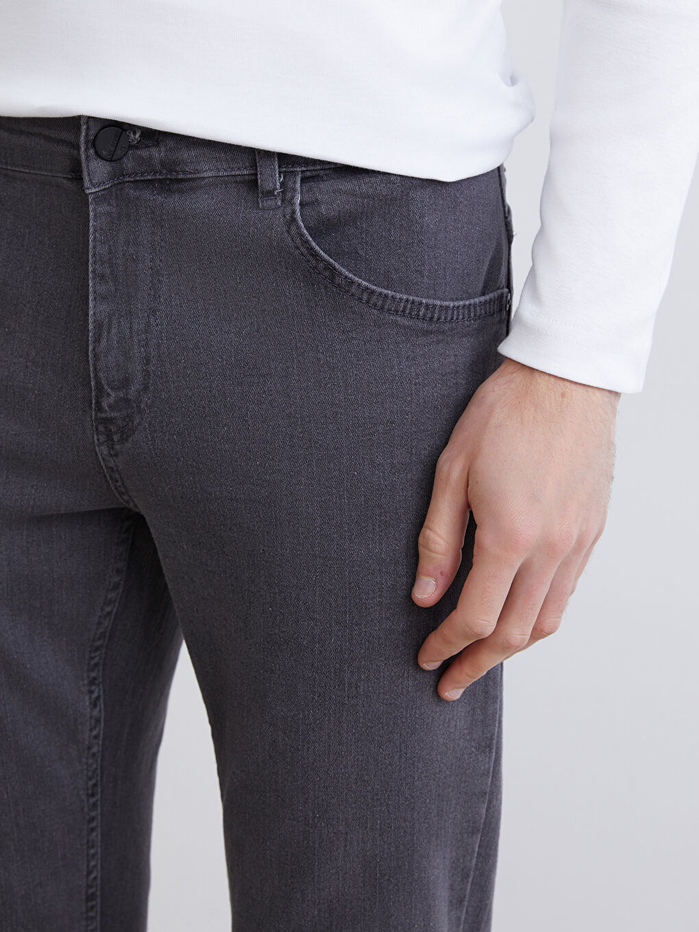 Gri 779 Regular Fit Erkek Jean Pantolon-2