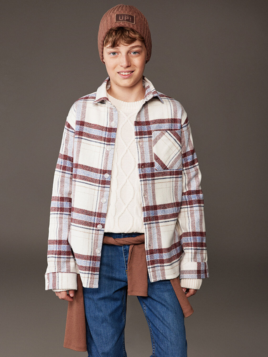 Long Sleeve Plaid Boys' Shirt