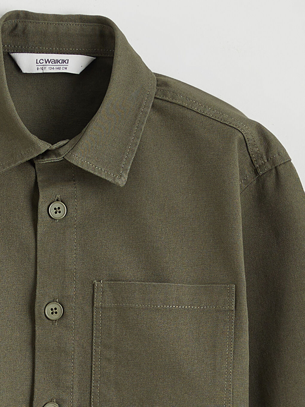 Basic Long Sleeve Boys' Shirt-1