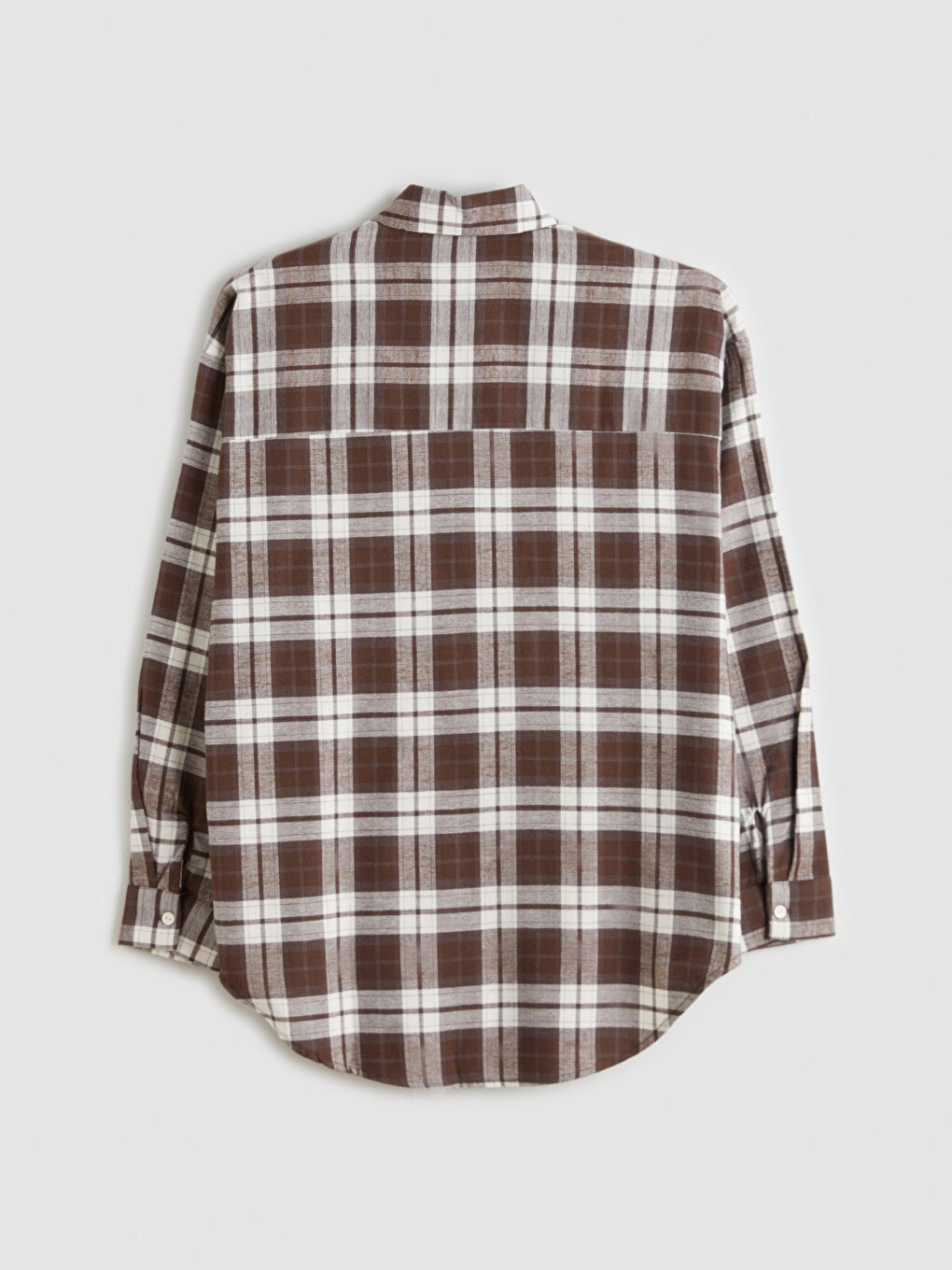 Plaid Oversize Women's Shirt-5