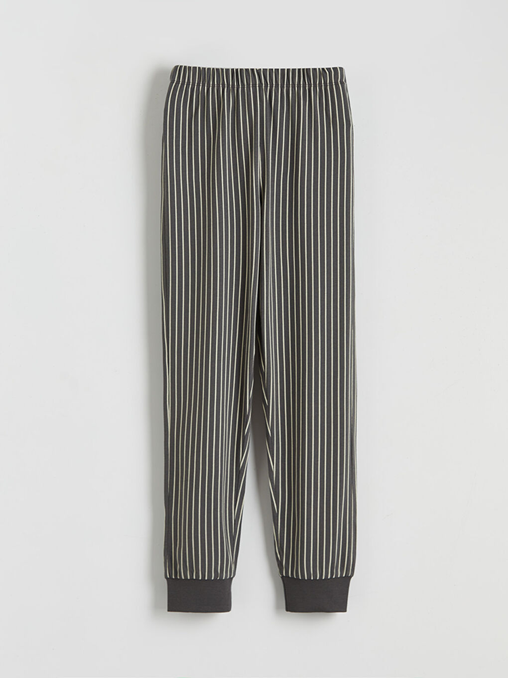 Gri Bisiklet Yaka Erkek Çocuk Pijama Takımı-3