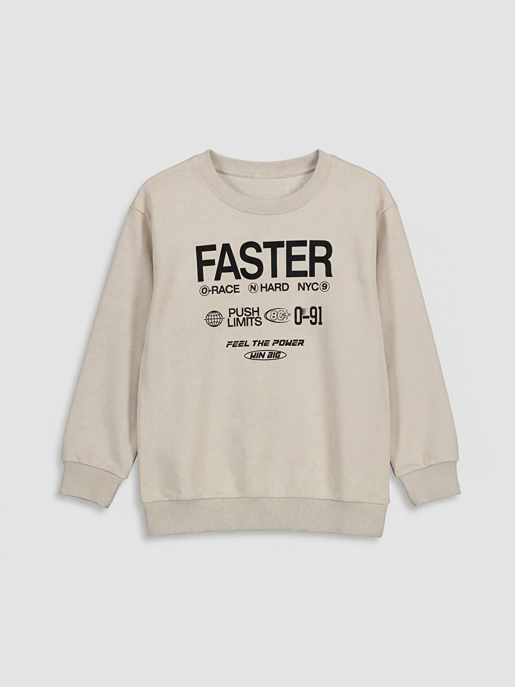 Baskılı Erkek Çocuk Kalın Sweatshirt