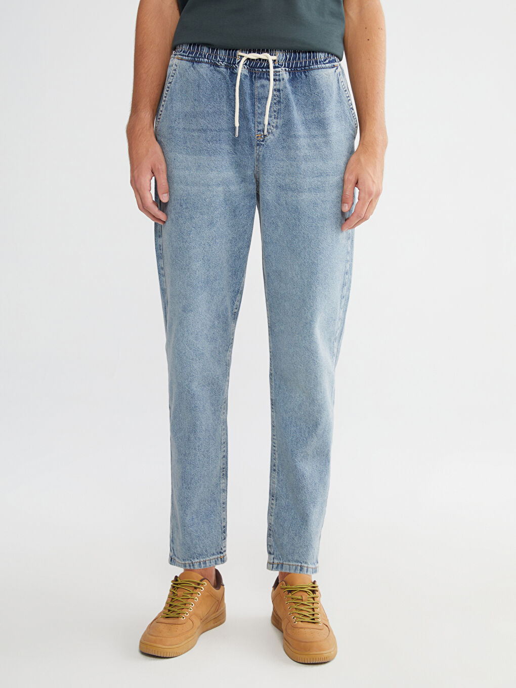 İndigo Straight Fit Erkek Jean Pantolon-1