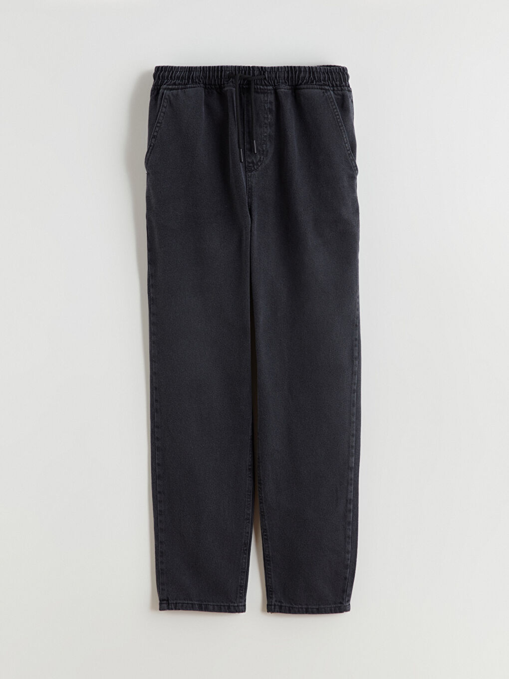 Gri Straight Fit Erkek Jean Pantolon-4