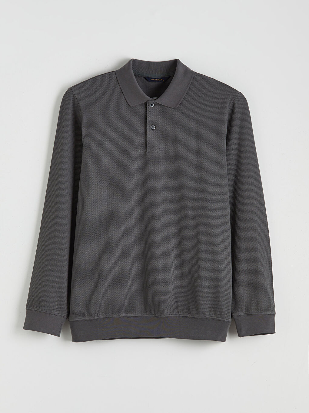 Antrasit Polo Yaka Erkek Sweatshirt-4