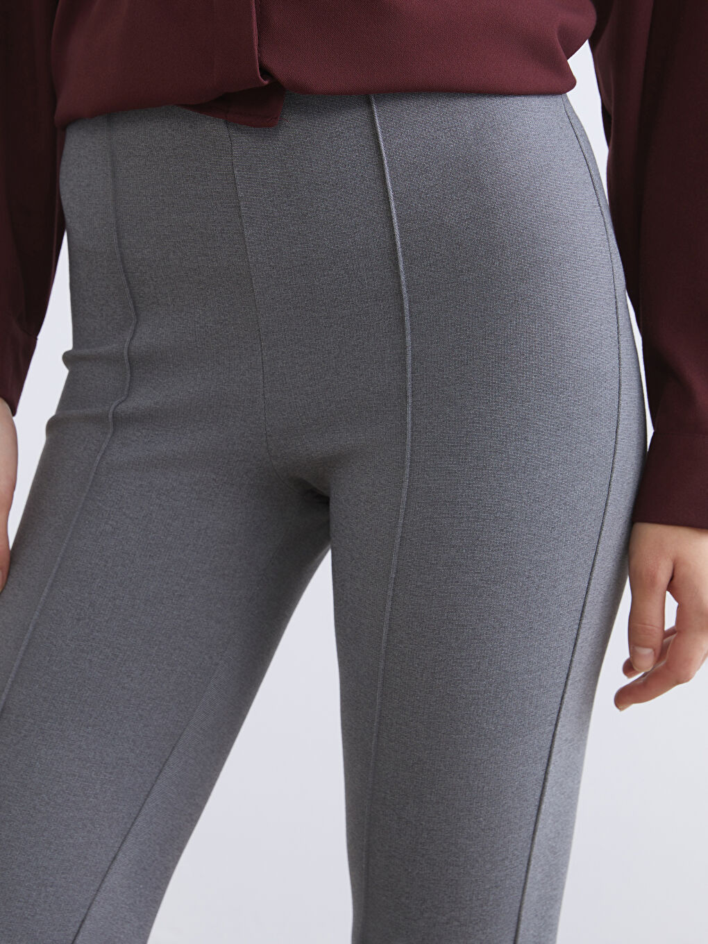 Extra Slim Fit Flared Women's Trousers-2