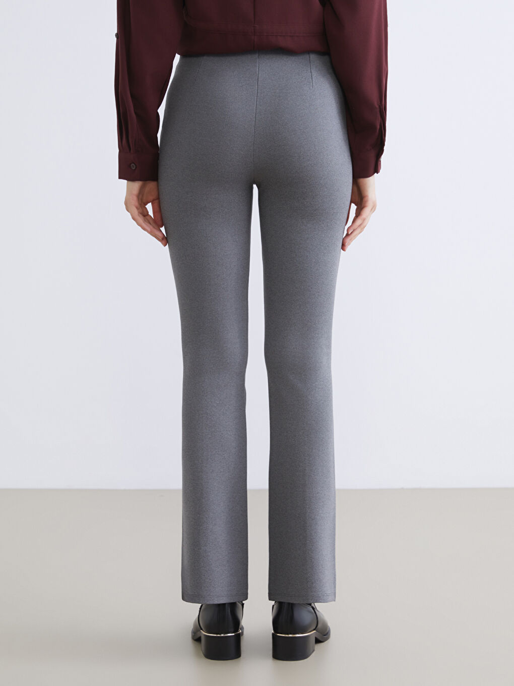 Extra Slim Fit Flared Women's Trousers-3