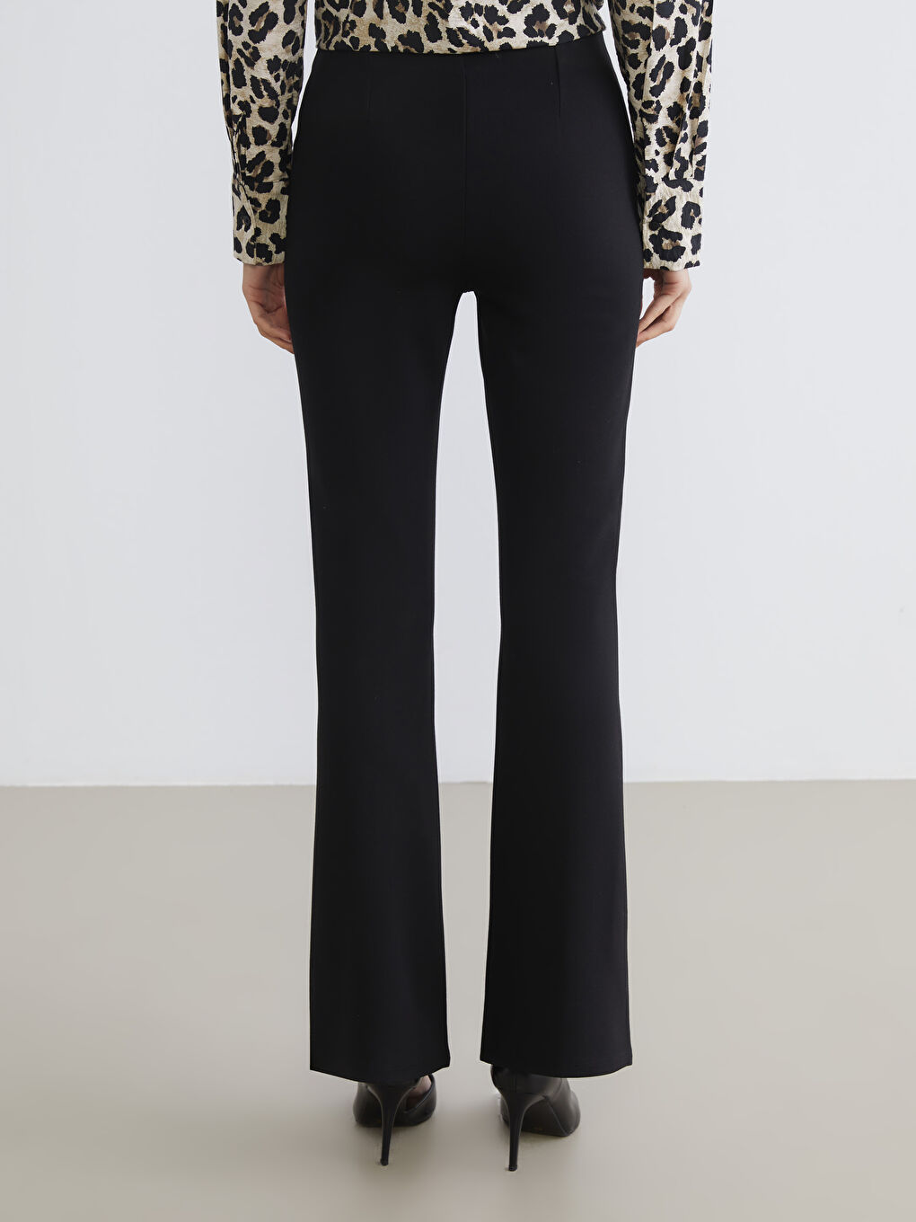 Extra Slim Fit Flared Women's Trousers-3