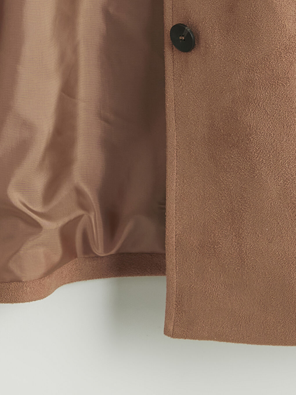 Bej Kadın Süet Görünümlü Gömlek Ceket-6