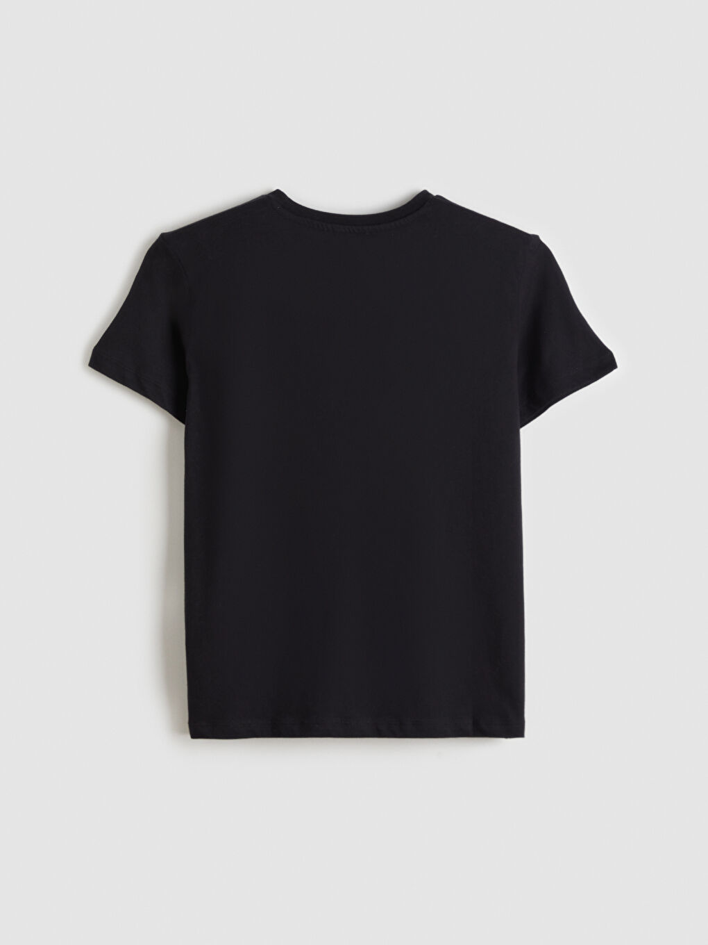 Siyah Bisiklet Yaka Atatürk Temalı Kadın Tişört-5