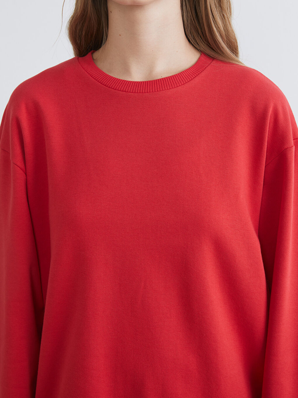 Crew Neck Oversize Women's Sweatshirt-2