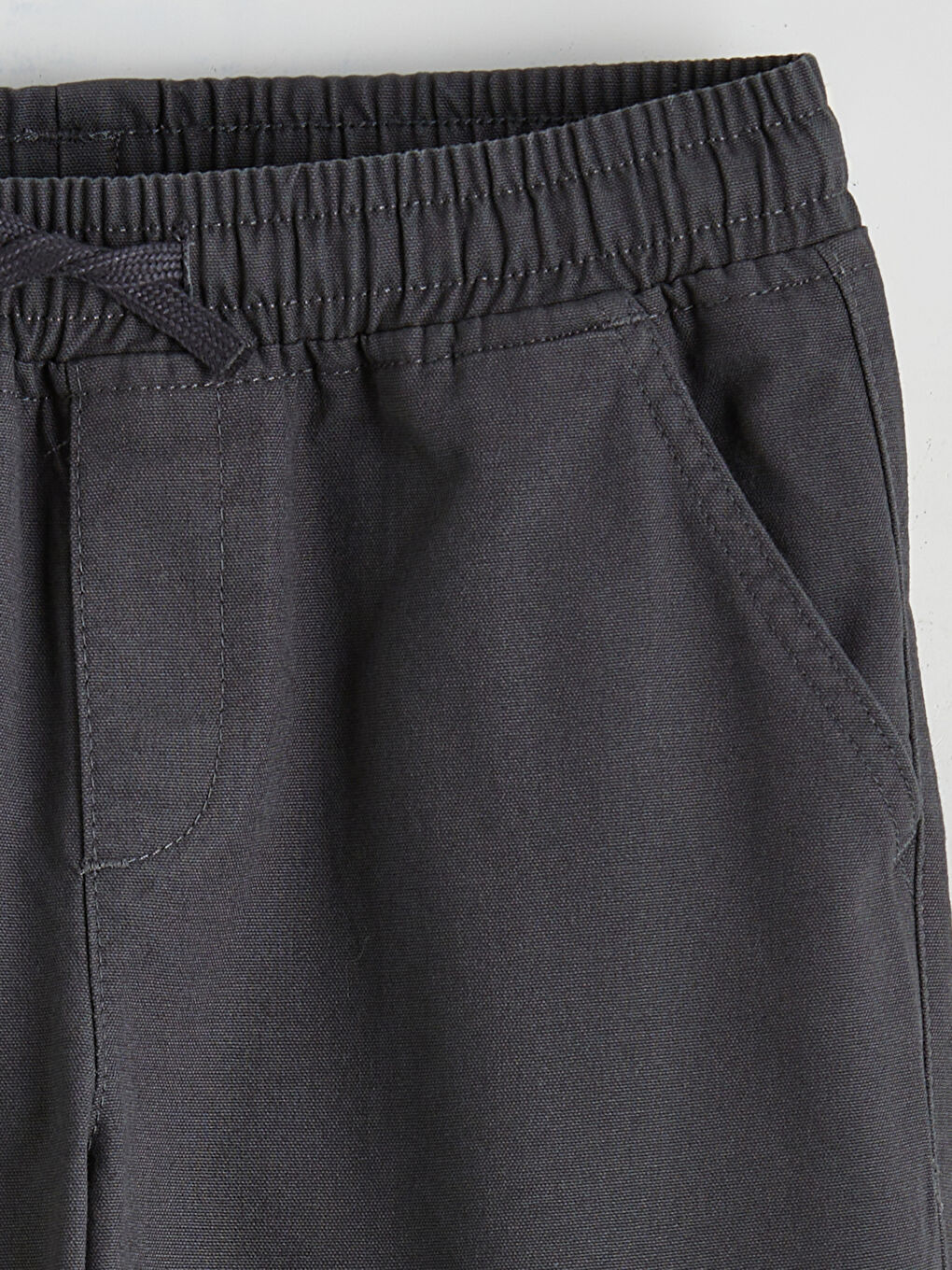 Antrasit Beli Lastikli Erkek Çocuk Pantolon-1