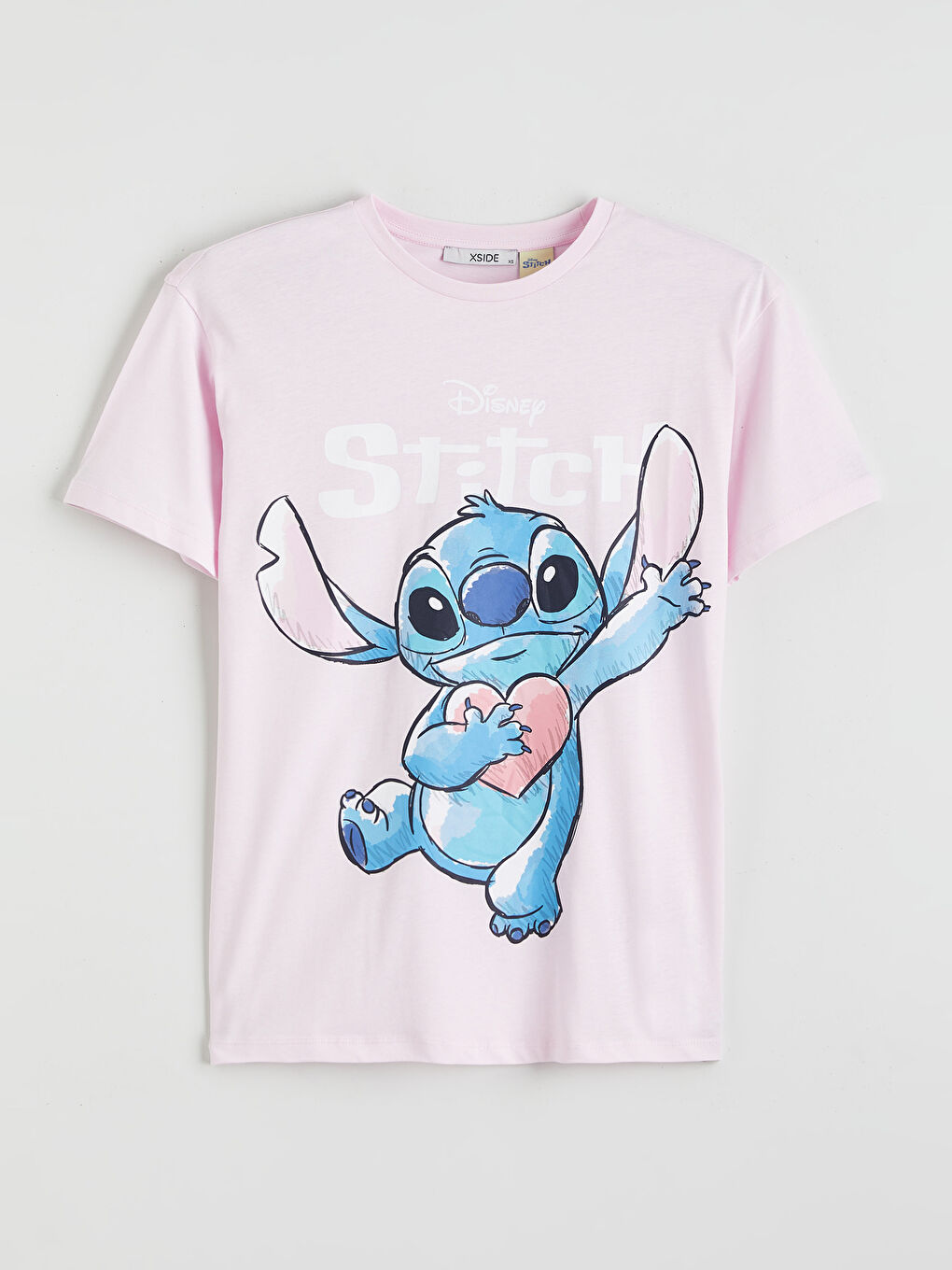 მრგვალი საყელო Stitch ნაბეჭდი მაისური ქალებისთვის-4