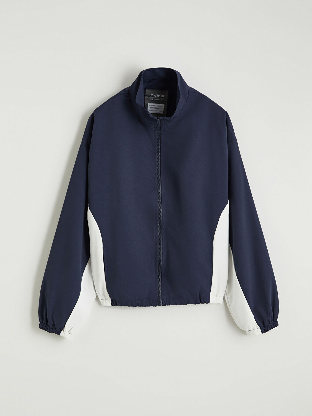 Lacivert Dik Yaka Kız Çocuk Mont