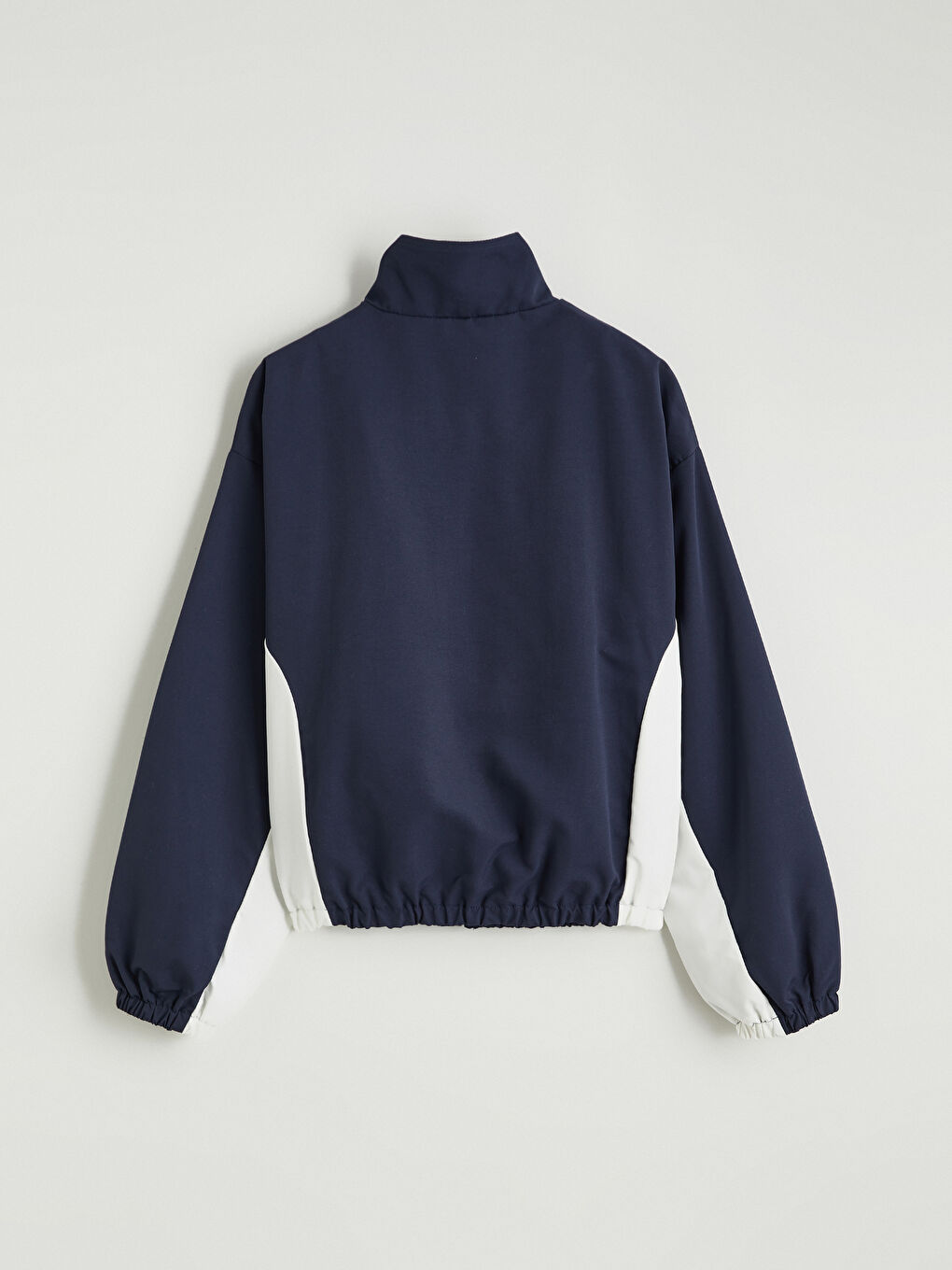 Lacivert Dik Yaka Kız Çocuk Mont-3