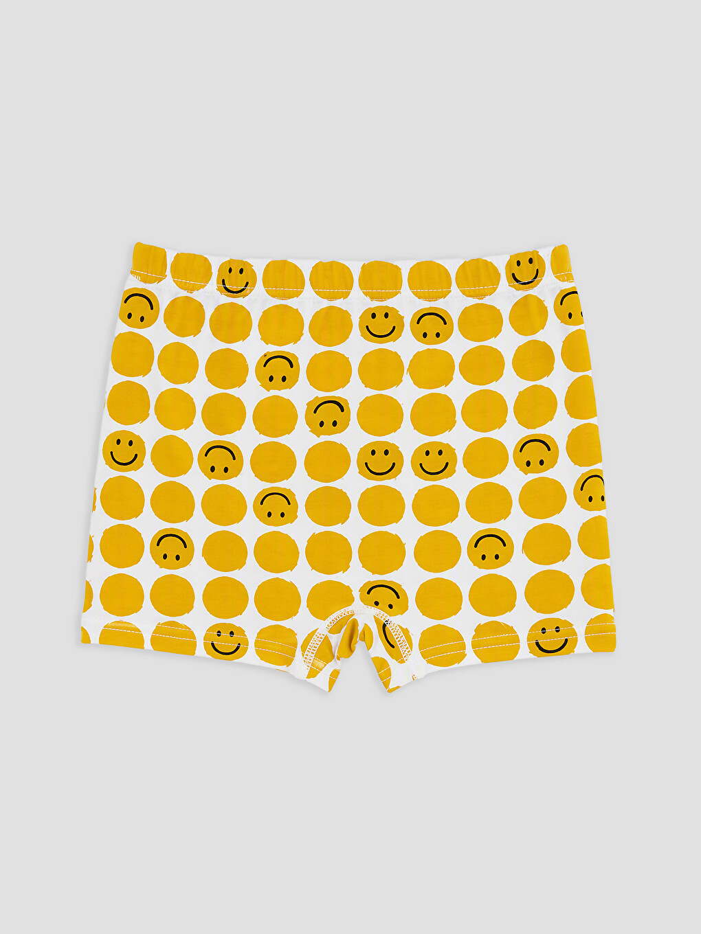 Ekru Erkek Çocuk Baskılı Boxer-1