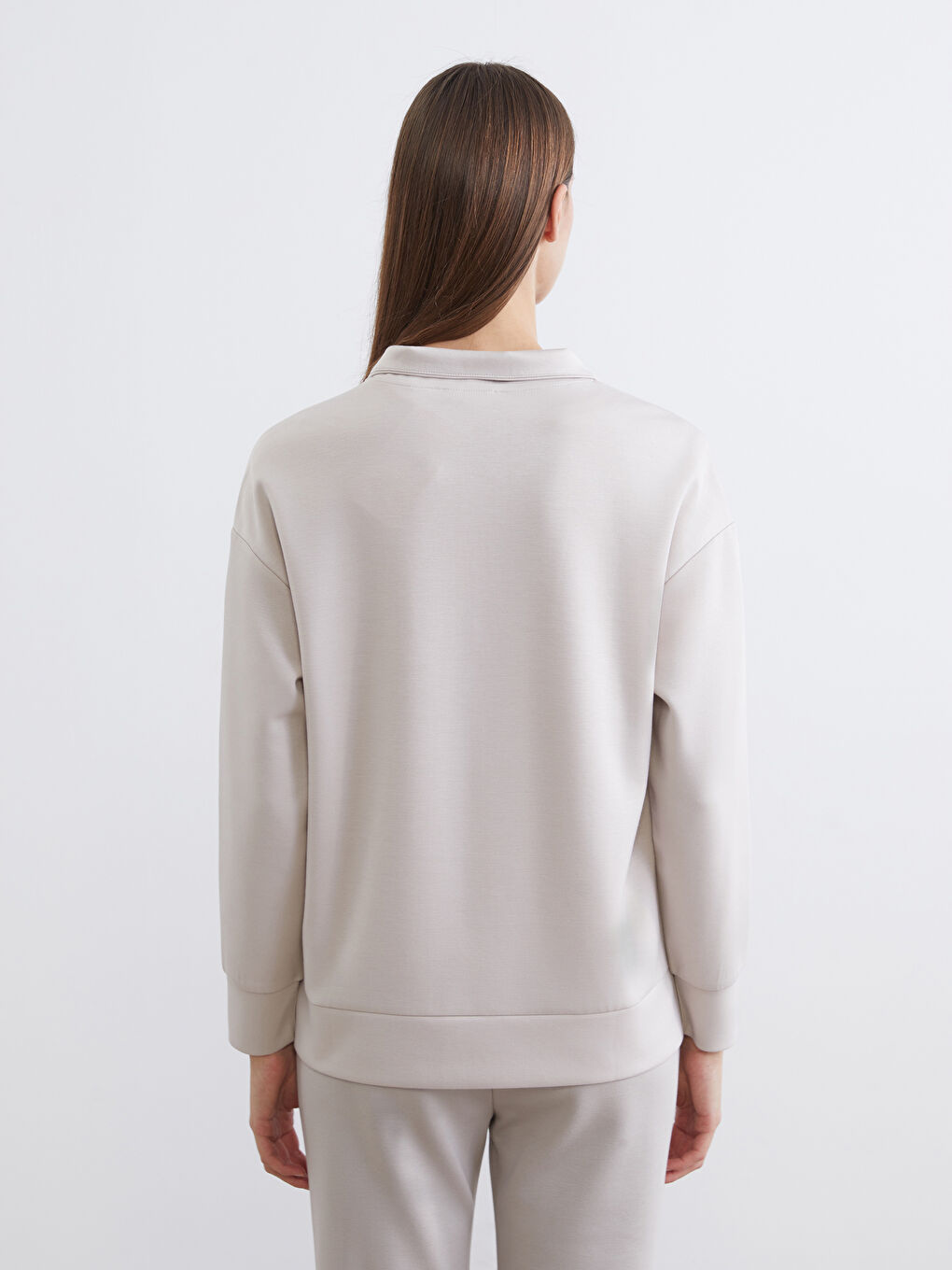 Funnel Neck Women's Sweatshirt-3