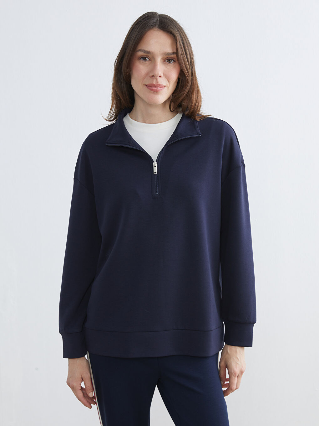 Funnel Neck Women's Sweatshirt